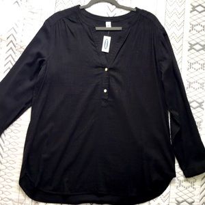 Old Navy | 2 button black XL shirt